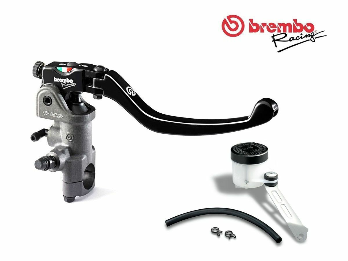 BRAKE OIL TANK MOUNTING KIT + BREMBO 17 RCS RADIAL BRAKE PUMP