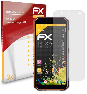 AtFoliX 3x Película Protectora Para MyPhone Hammer Energy 2 Transparente