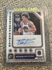 2023-24 Donruss Optic Brandin Podziemski Signature Series #SS-POD Rookie Auto RC