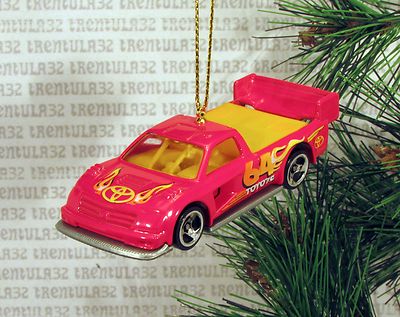 TOYOTA PIKES PEAK TACOMA RED RACE PICKUP TRUCK RACING CHRISTMAS ORNAMENT XMAS