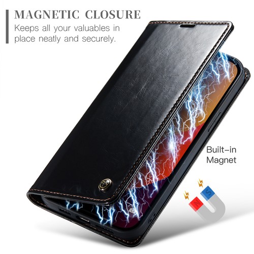 Funda de Cuero para iPhone 16 15 Pro Max 14/13/12/11 Abatible Billetera Soporte Teléfono Estuche - Imagen 25 de 60