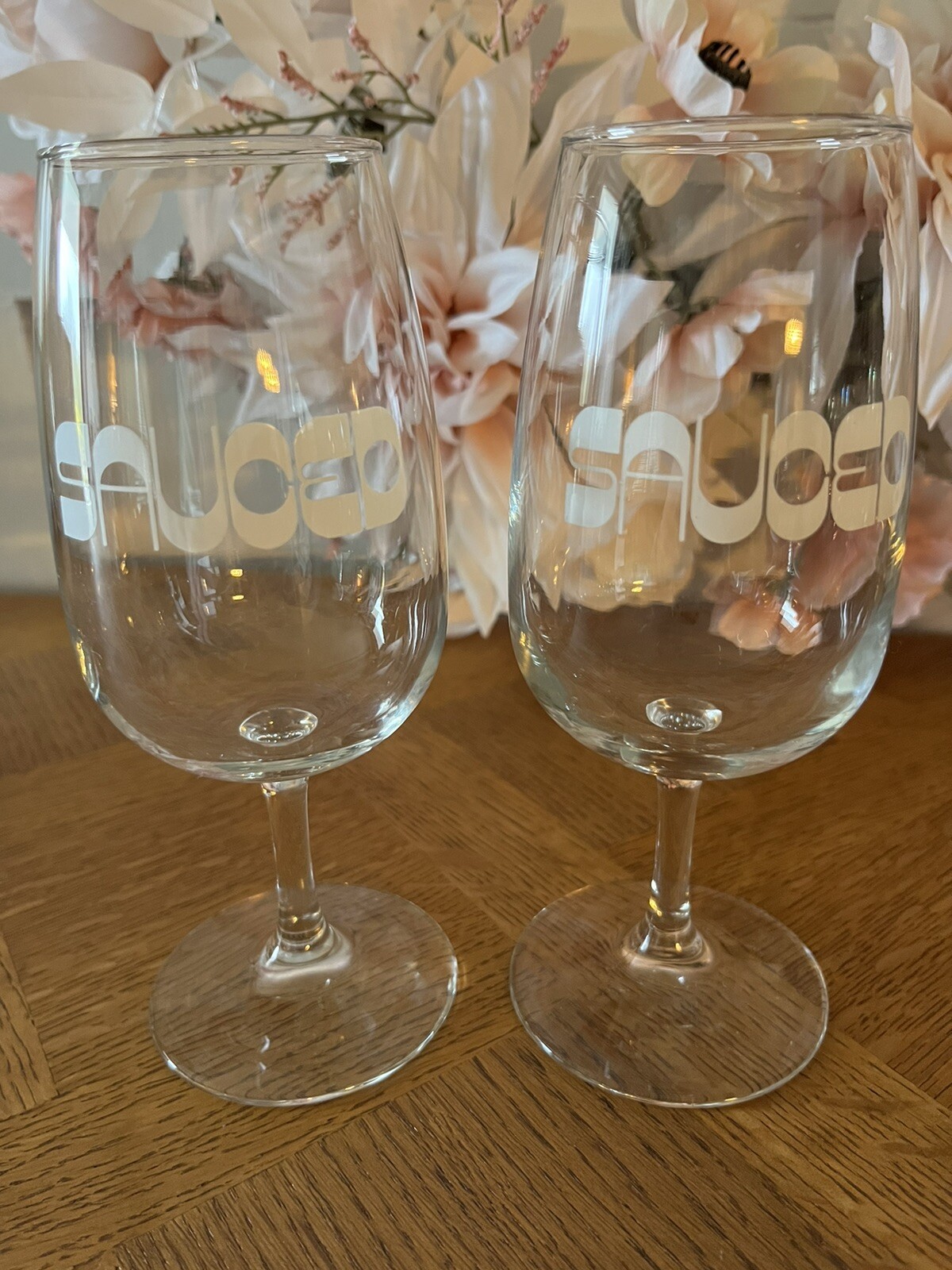 Set Of 2 “sauced” Wine Glass Brooklyn Wine Bar 7” eBay