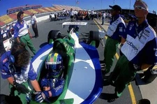 Dennis Vitolo Ford Reynard 99I for Nicoderm CQ-Nicorette sits read- Old Photo 3