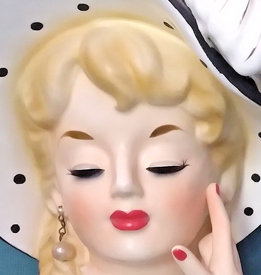 VINTAGE VHTF 63/4" SHAFFORD 4150 LADY HEAD VASE HEADVASE MINT