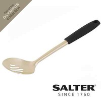 Salter Slotted Spoon Stainless Steel Utensil with Hanging Hook Olympus Gold