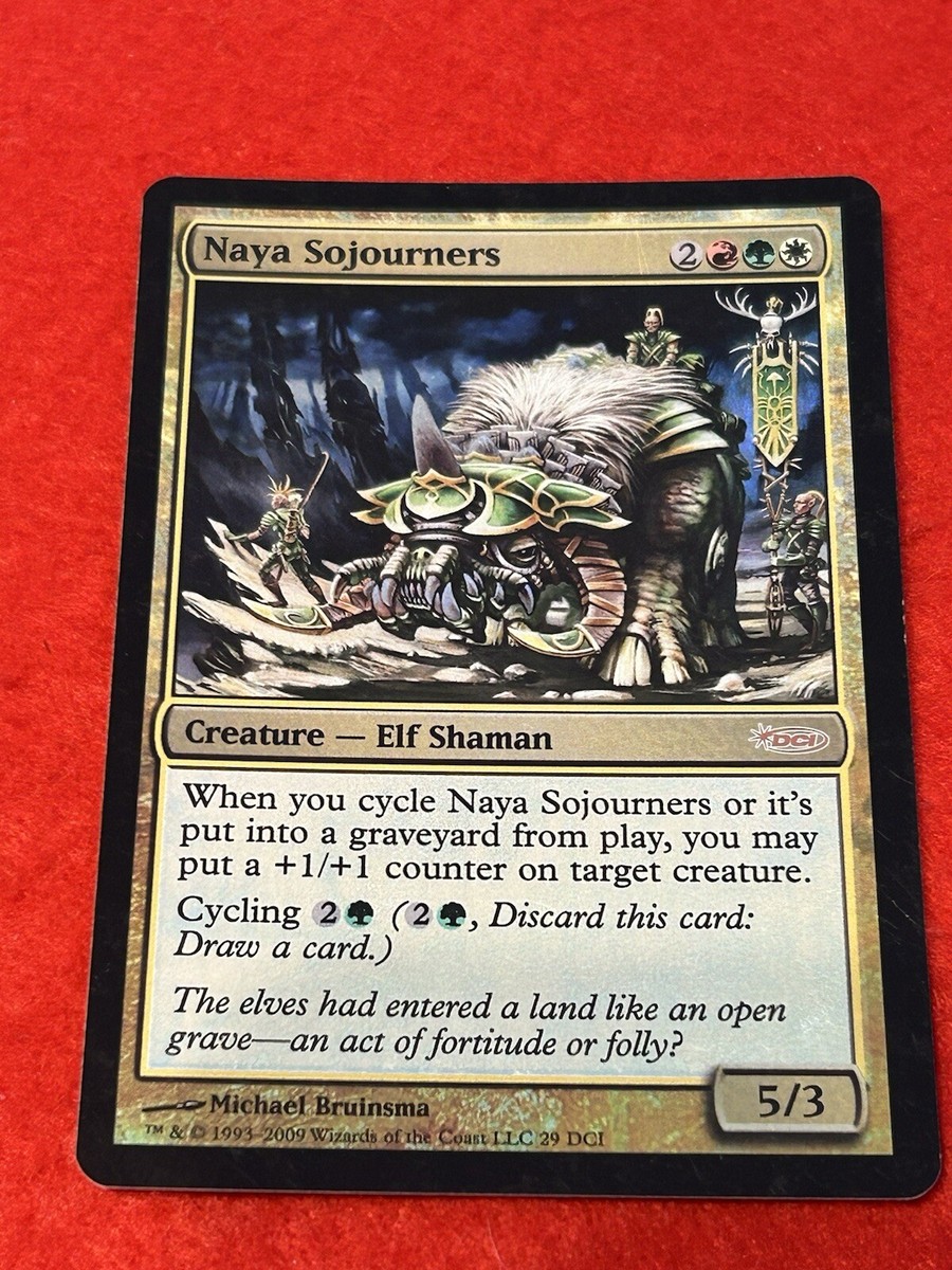 naya card draw mtg Sojourners [Magic 2010 Promos] Card draw in Naya Tokens?