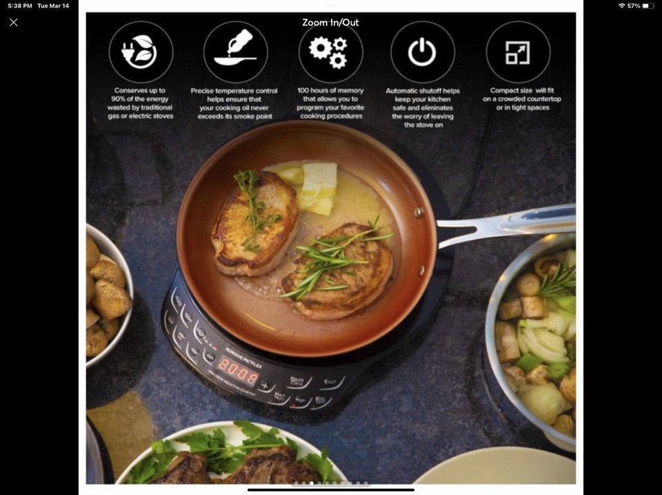 NuWave Precision 2 Induction Cooking System Stove Cook Top Grille 30151