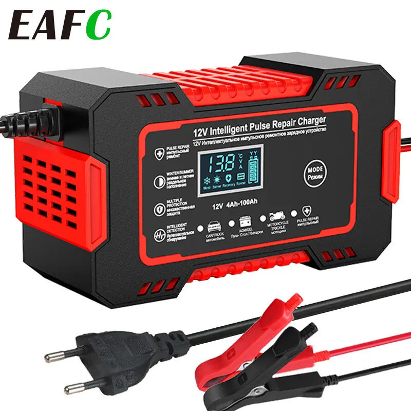 Chargeur de batterie 12V pour réparer et recharger les batteries auto déchargées
