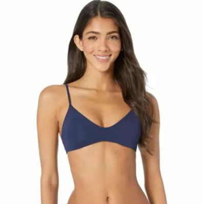 L*Space Women's E1805 Cody Bikini Top Navy Swimwear Size S