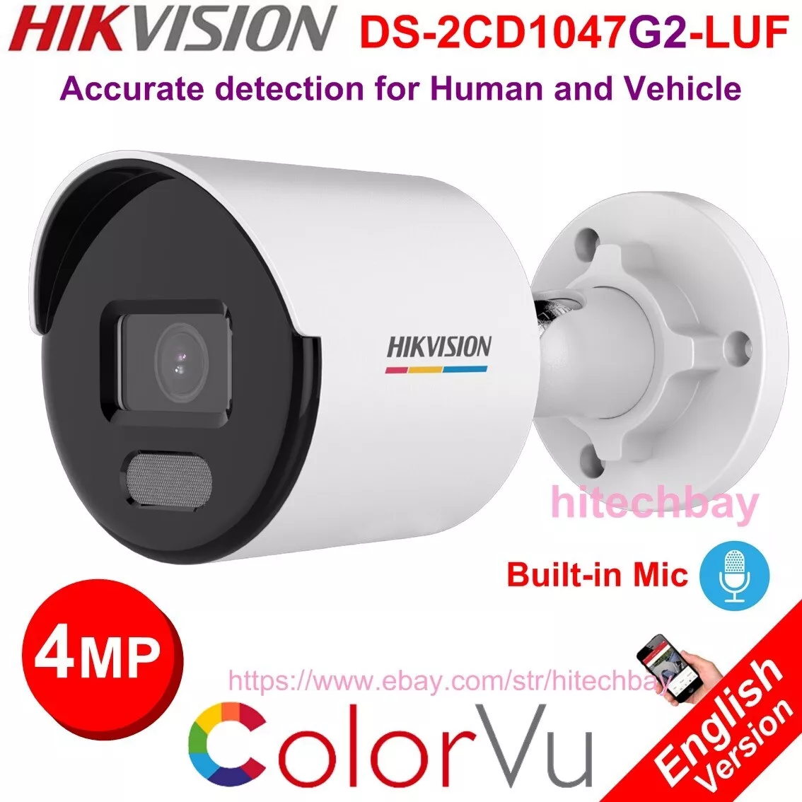 Hikvision bullet ip camera 4mp sales