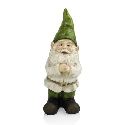Alpine Corporation - 12'' Tall Outdoor Garden Gnome Yard Statue Decoration   P...