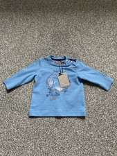 Jean Bourget Boys Pale Blue ?Yetti? Long-Sleeved Top ? 6 Months