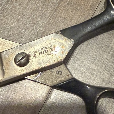 Vintage Kleencut No.12 12  Paper Shears USA Office Print Shop Scissors