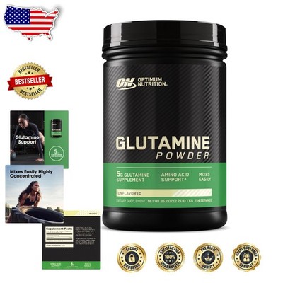 Elite L-Glutamine Muscle Recovery Supplement - 1000g Unflavored, 194 Servings