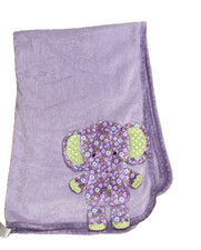Babies R Us Purple 3D Elephant Blanket Floral Violet Purple