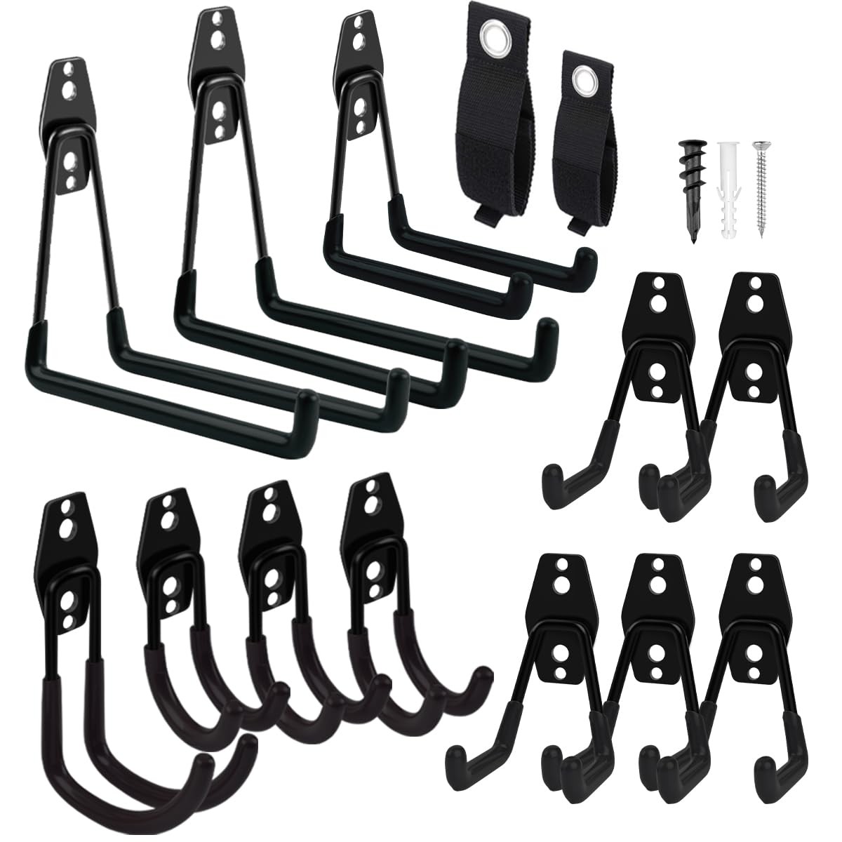 Garage Hooks 14 Pack Heavy Duty Garage Storage Hooks Steel Tool Hangers for Wall