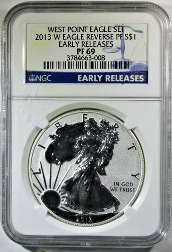 2013 -W American Silver Eagle - NGC Rev PF-69 - West Point Eagle Set