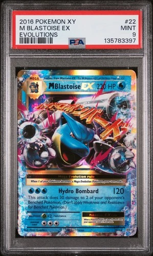 M Blastoise Ex Pokemon Xy Evolutions 22/108 PSA 9