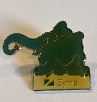 Zyma Elephant Swiss Pharmaceutical Company Green Pharmacy Switzerland Lapel Pin - Image 1 of 4