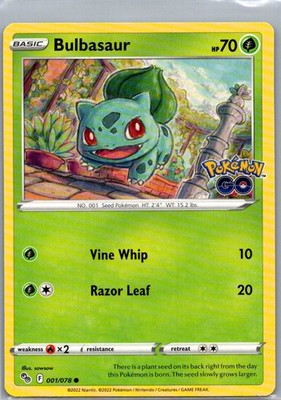 Bulbasaur 001/078 Normal PGO sowsow LP-NM