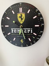 Ferrari Tachymetre Design Round Analog Wall Clock Arabic Numerals Black Ferrari Tachymetre Design Round Analog Wall Clock Arabic Numerals Black