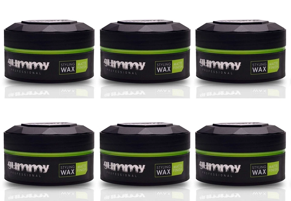 Gummy Styling Wax Matte Finish Haarwachs Haarwax 6 x 150 ml (26,11 EUR/l)