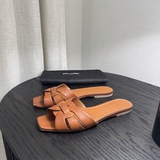 Saint Laurent YSL Tribute Nu Pieds Sandals Le...