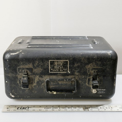 #ad US Military Zero Mfg MIL C 4150 D2345 Hard Carry Case Pressure Equalizer WWII $149.99