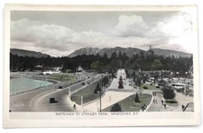 RPPC Entrance to Stanley Park Vancouver BC Canada Gowen Sutton