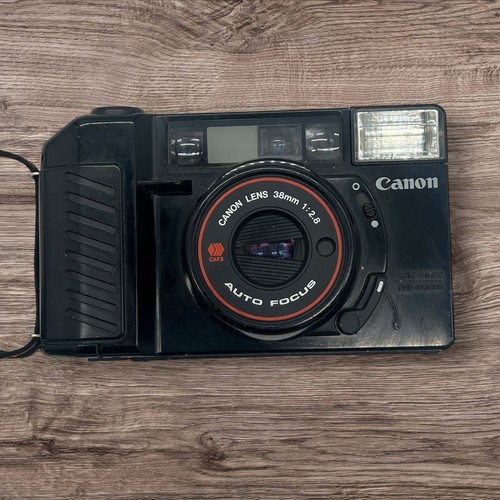 Canon AF35M Black 35mm Auto Focus Sureshot Point & Shoot Film Camera w/ Case - Picture 4 of 10