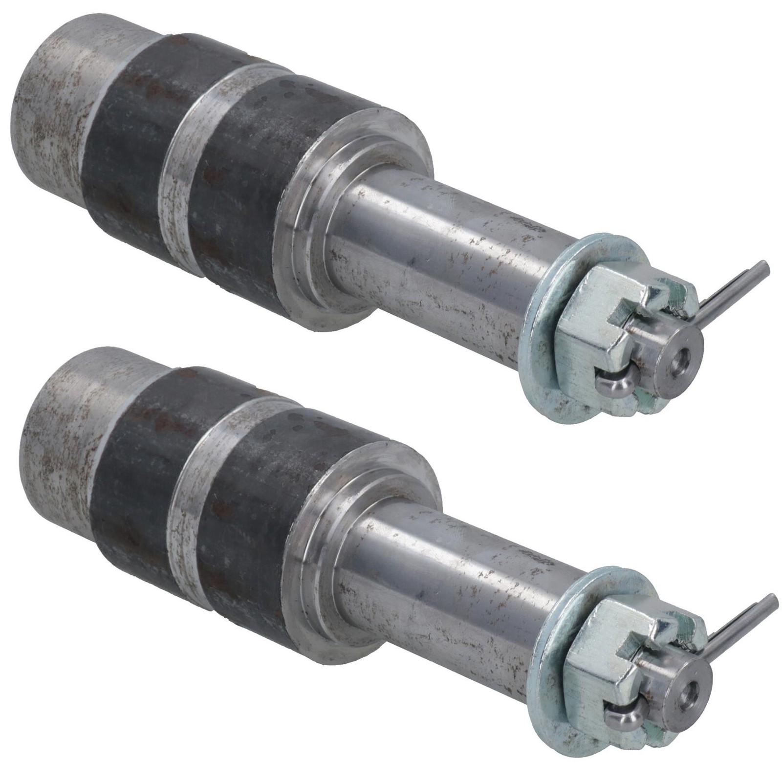 Trailer Extended Stub Axle for 1in Shaft for Taper Bearing Hubs HD Weld On 2pc