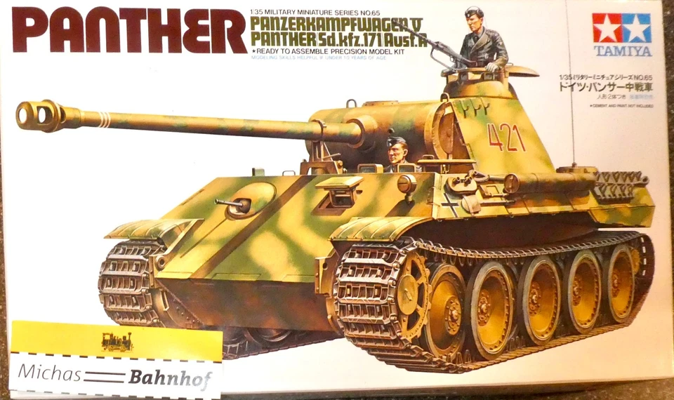 Tamiya PANZERKAMPFWAGEN V PANTHER Sd.kfz.171A Bausatz ungebaut 1:35 OVP LF1 å - Bild 1 von 1