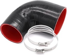 90 Degree ID 3Inch to 4Inch Elbow Coupler Silicone Hose 4-Ply with 2PCS Stainles