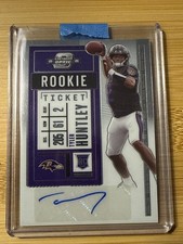 2020 Panini Contenders Optic #206 Tyler Huntley Rookie Ticket Autographs Auto!!