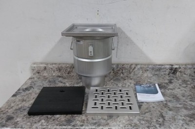 Blucher BFD-336 6 In Nominal Pipe Size Stainless Steel Square Floor Drain