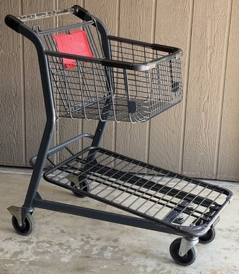 Small / Strong Heavy Steel 1-Basket Shopping Cart For Heavy Items LOCAL PICK-UP