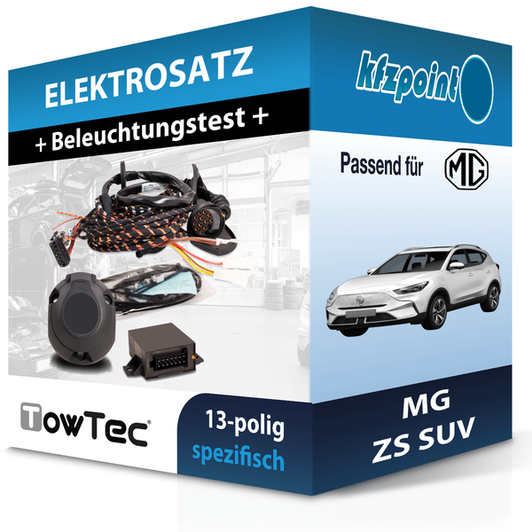 Towtec E-Satz 13Polig Fahrzeugspezifisch Passend für MG ZS SUV Elektrosatz-image