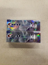 Crest 3D White Brilliance Fluoride Toothpaste Vibrant Peppermint, 4.6oz Set Of 2