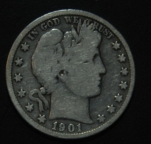 1901 s Barber Half Dollar