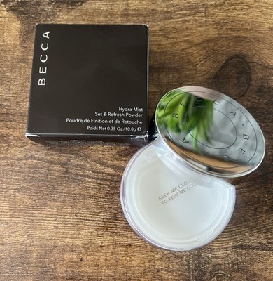 BECCA Hydra Mist Set & Refresh Powder Full Size 0.35 Oz 10g New Sealed