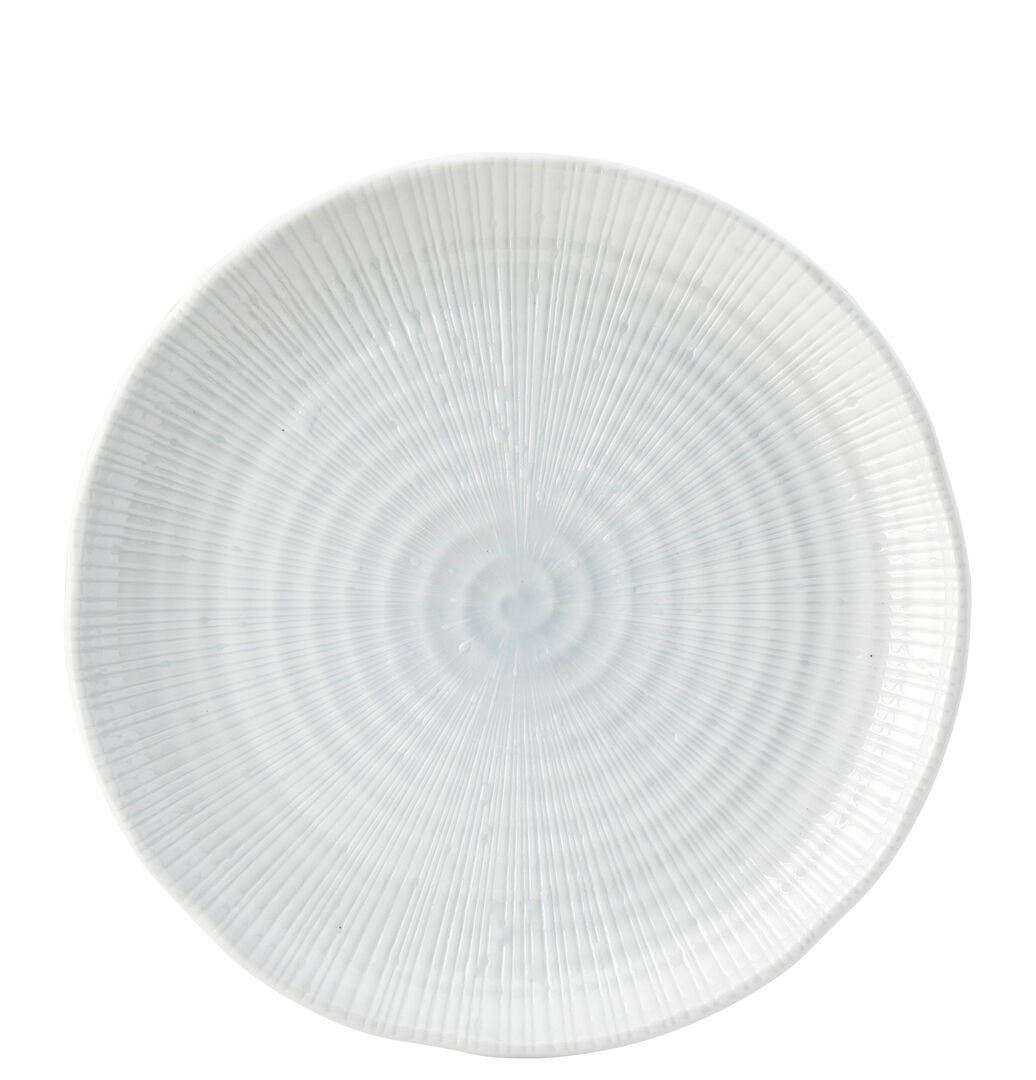 Plate Sendan Porcelain Ceramic White Serving Food Plate 11"" (29Cm) Pack Of 6
