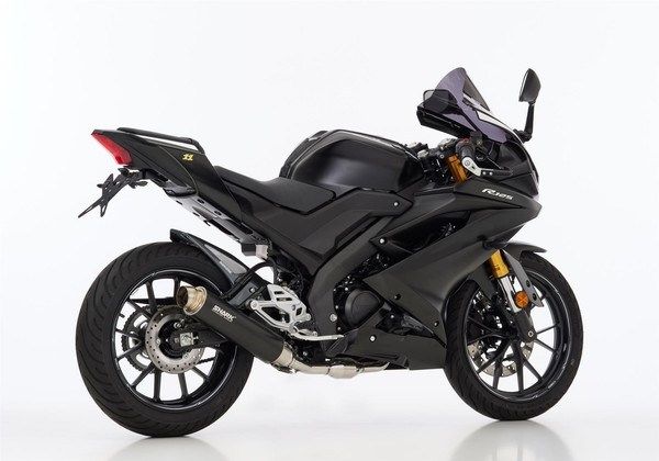Shark SRC 4 Auspuff Schwarz Passend FüR Yamaha YZF-R125 2019-2020-image