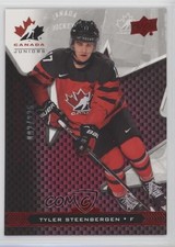 2018 Upper Deck Team Canada Juniors Exclusives 92/225 Tyler Steenbergen #17 0e3