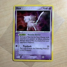 Pokemon TCG Pop Series 4 Mew Holo Card 2006 4/17 SWIRL LP NM MP