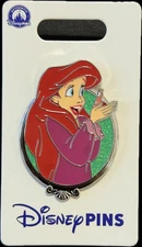 2025 Disney Parks Princess Portrait Silver Frame The Little Mermaid Ariel OE Pin