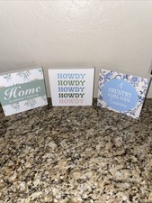 Dolly Parton Wood Block Sign Lot Of 3