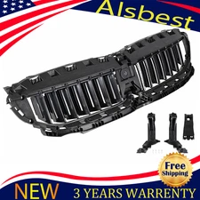 Front Upper Radiator Grille Active Shutter For 2019-22 BMW 330i G20 G21 W/OMotor
