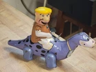 VINTAGE ORIGINAL MARX W/U FLINTSTONES HANNA BARBERA DINO AND BARNEY TOY