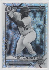 2021 Bowman Chrome Black & White Mini-Diamond Refractor Malcom Nunez 00em