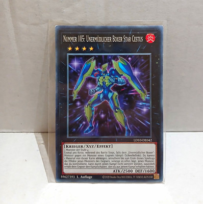 Yu-Gi-Oh! TCG Nummer 105 Unermüdlicher Boxer Star Cestus LD10-DE042 1.Aufl.